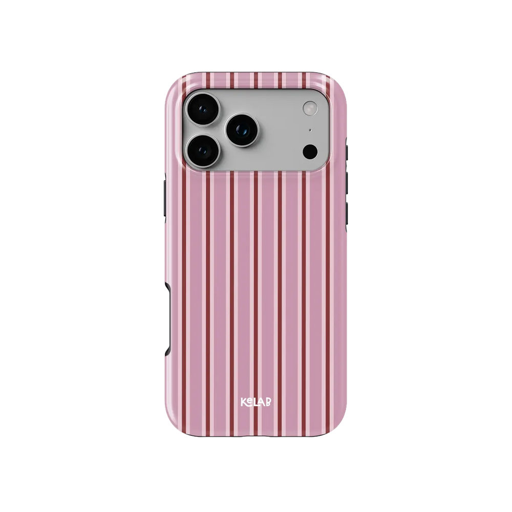 Cabana | Dusty Rose Multi-Stripe iPhone Case