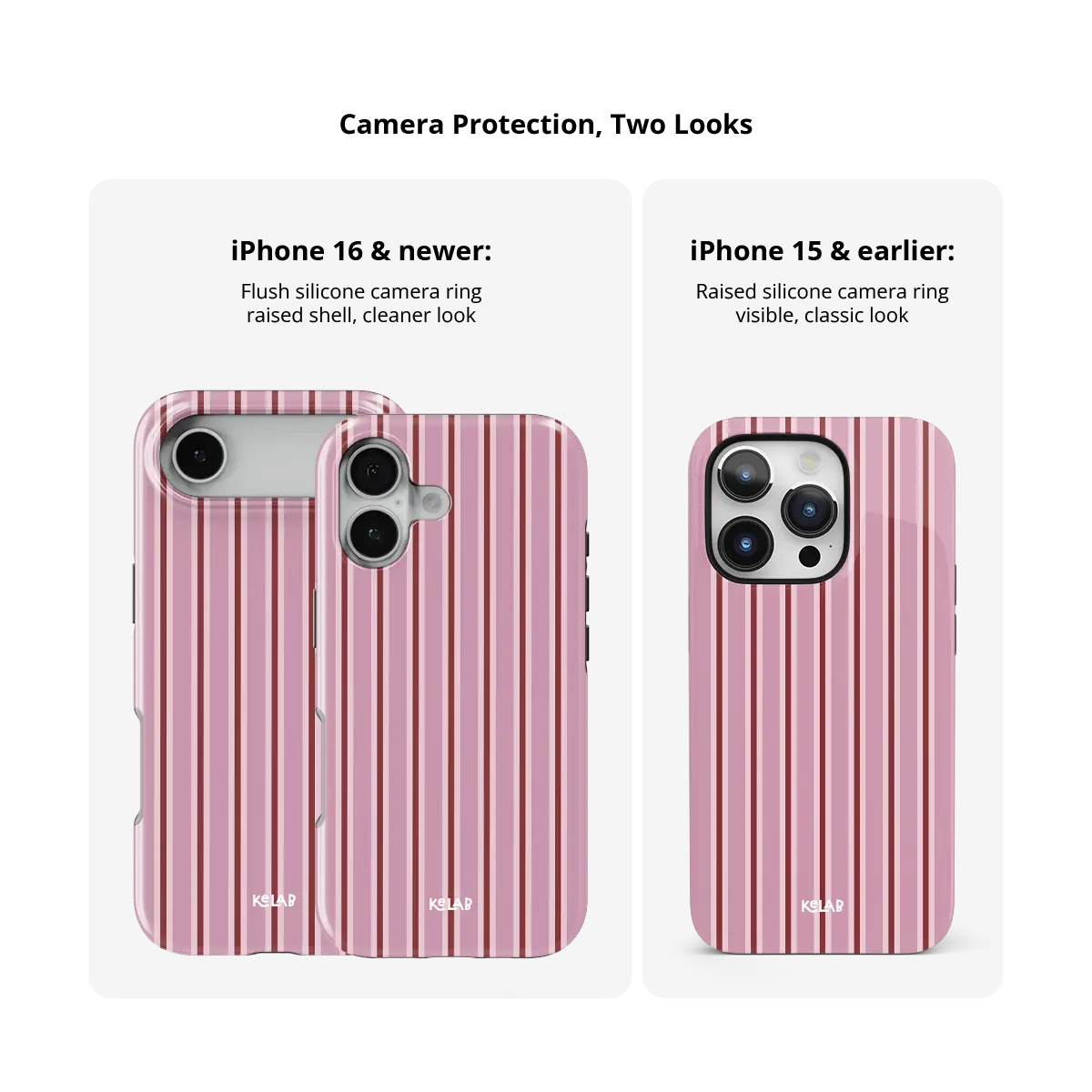 Cabana | Dusty Rose Multi-Stripe iPhone Case