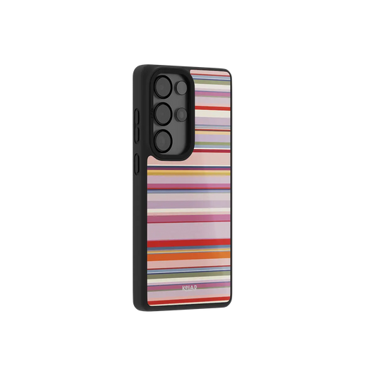 Roseglow | Coral Multi-Stripe Samsung Phone Case