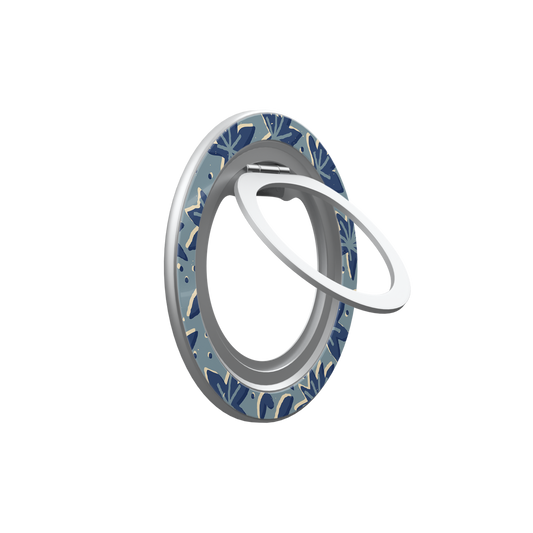 Eryngium Storm | Slate Blue Floral MagSafe Ring Stand