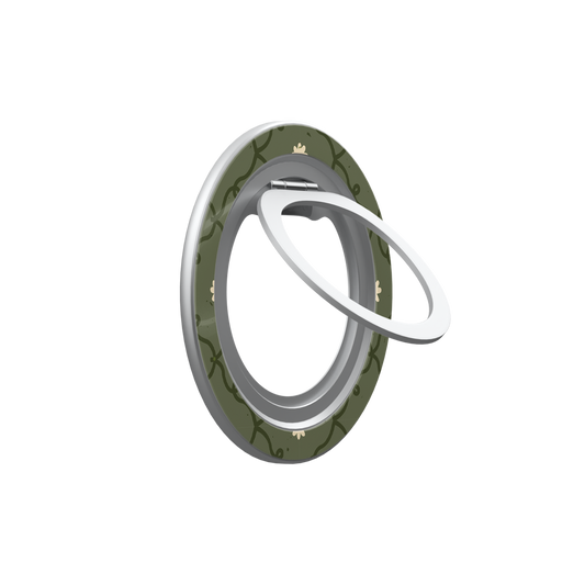 Daisy Trellis | Moss Green Floral MagSafe Ring Stand
