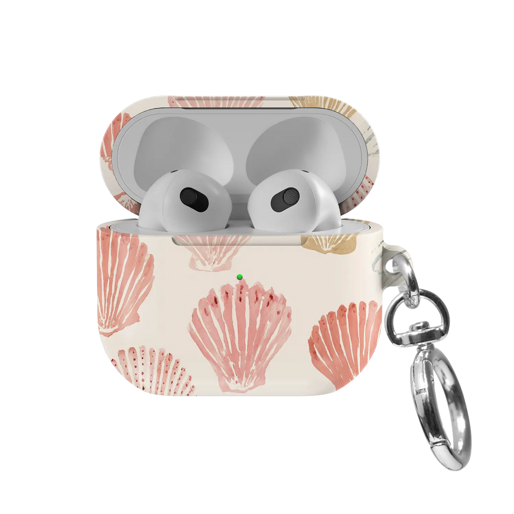Sunwashed Shells | Pink Seashell AirPods Case