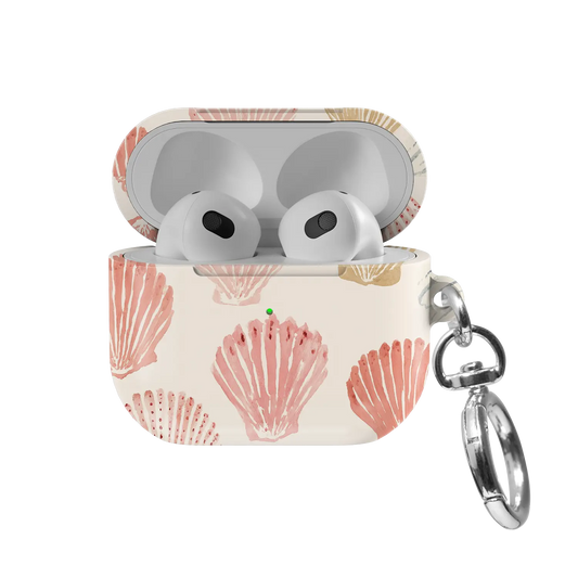 Sunwashed Shells | Pink Seashell AirPods Case