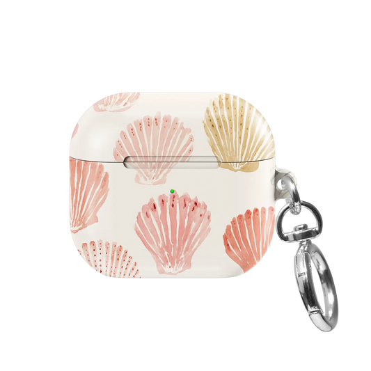 Sunwashed Shells | Pink Seashell AirPods Case