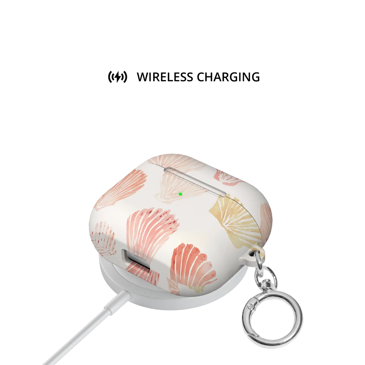 Sunwashed Shells | Pink Seashell AirPods Case