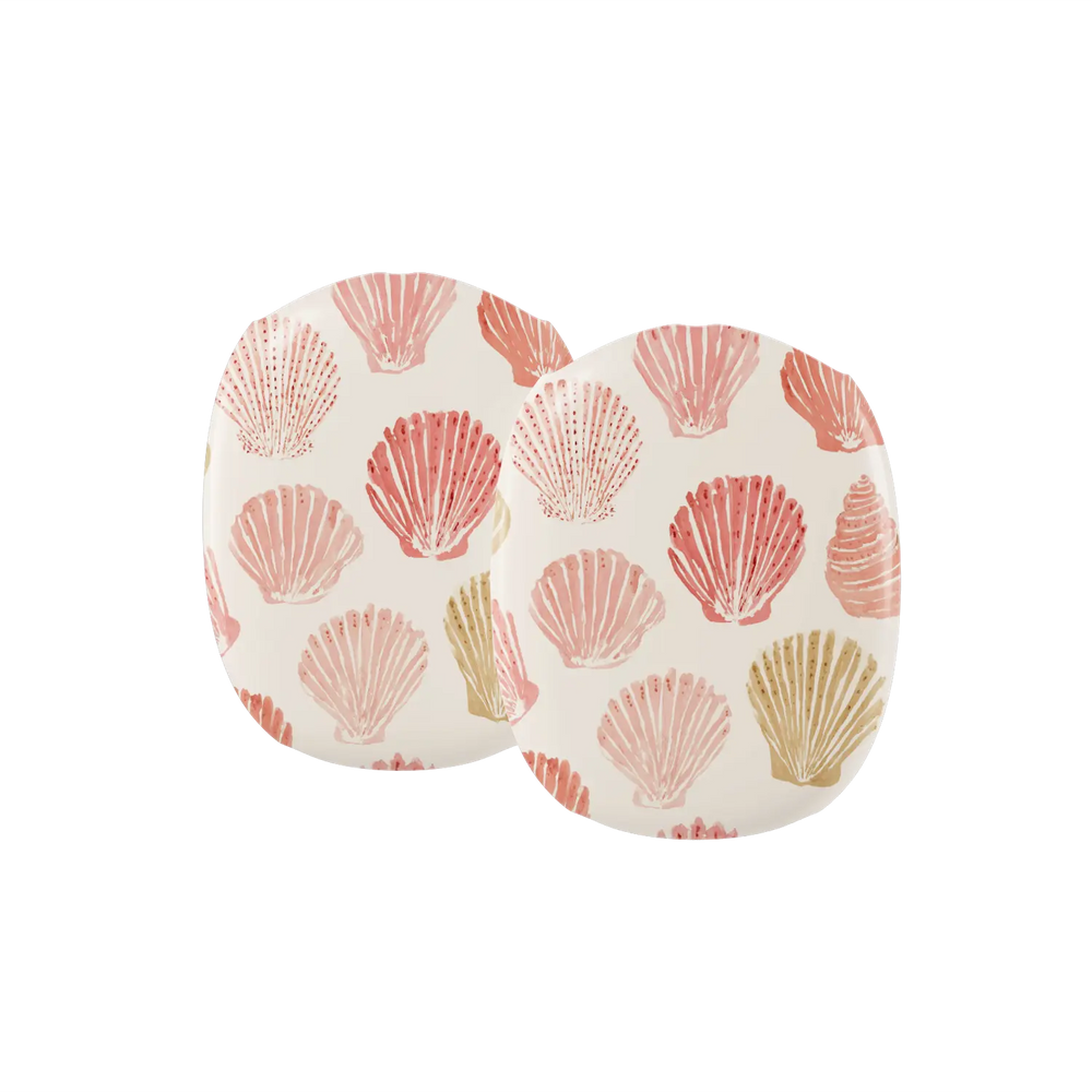 Pink Seashell AirPods Max case — close-up detail on the earcup cover cutouts and edge