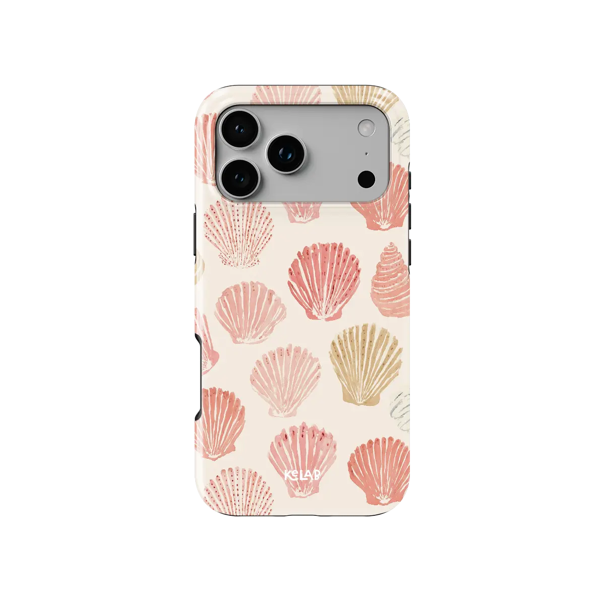 Sunwashed Shells | Pink Seashell Print iPhone Case