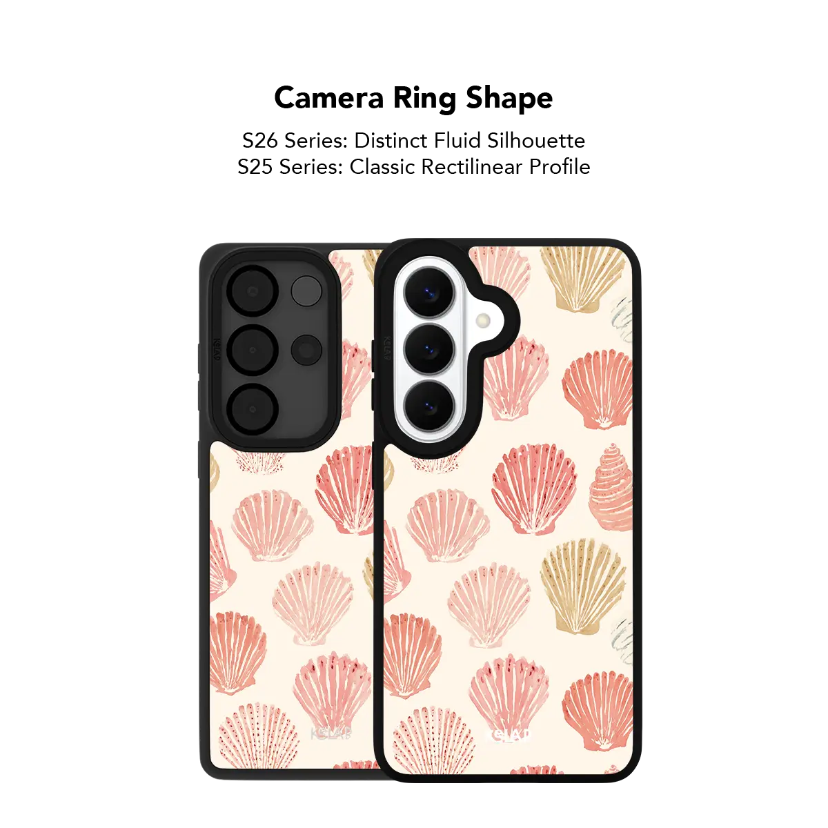Sunwashed Shells | Pink Seashell Print Samsung Phone Case