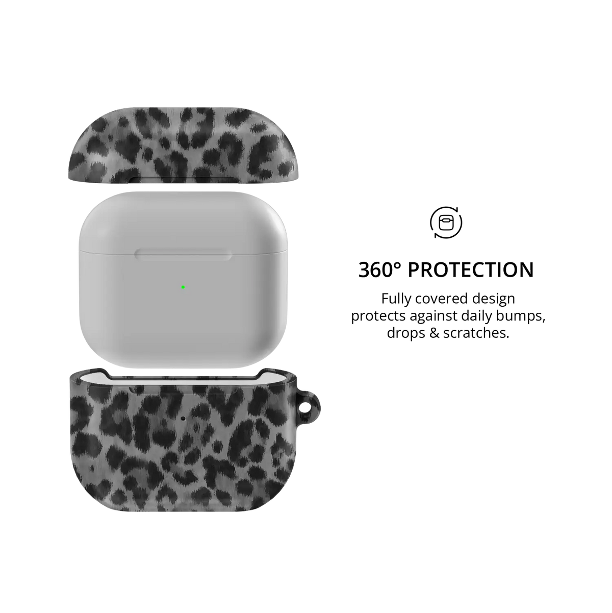 Lunar Roar | Gray Cheetah AirPods Case