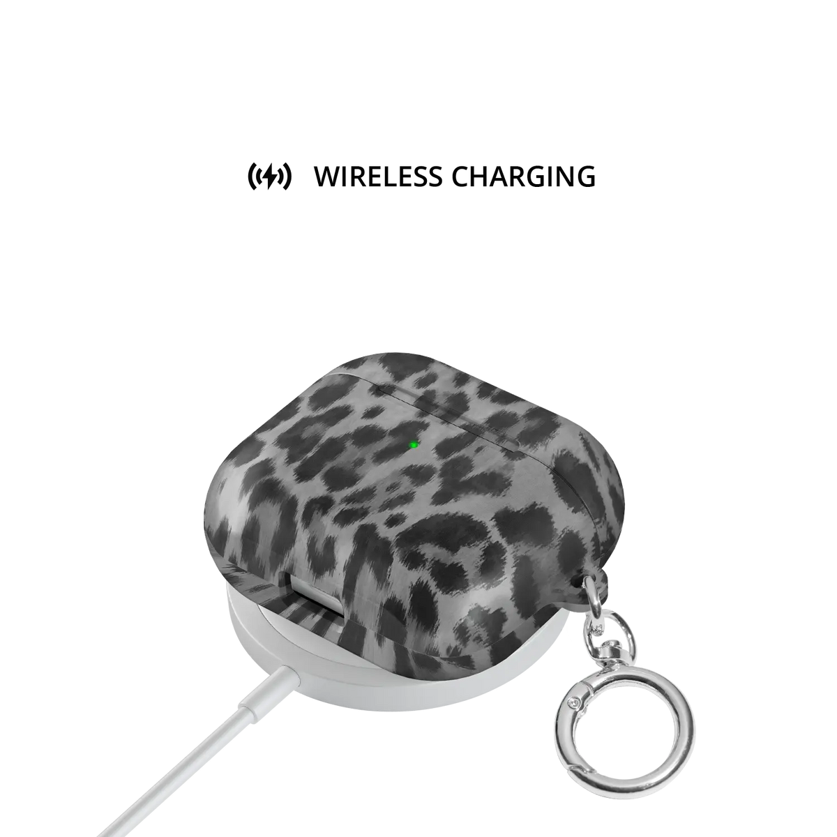 Lunar Roar | Gray Cheetah AirPods Case