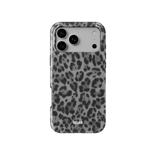 Lunar Roar | Gray Cheetah Print iPhone Case