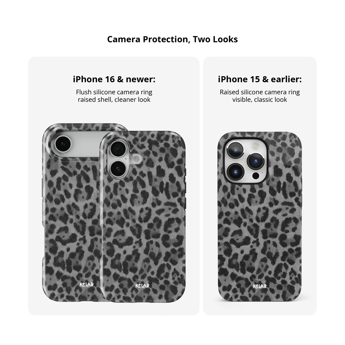 Lunar Roar | Gray Cheetah Print iPhone Case