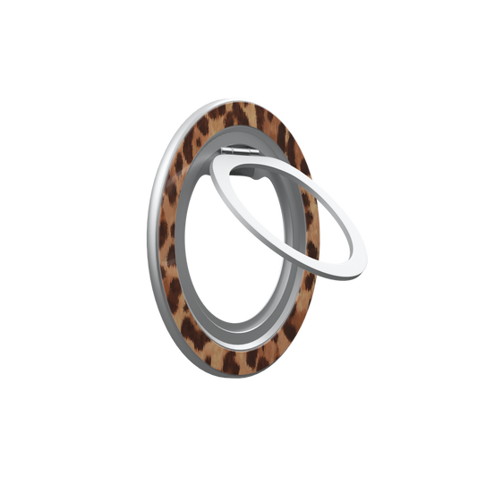 Golden Safari | Brown Toffee Cheetah Print MagSafe Ring Stand