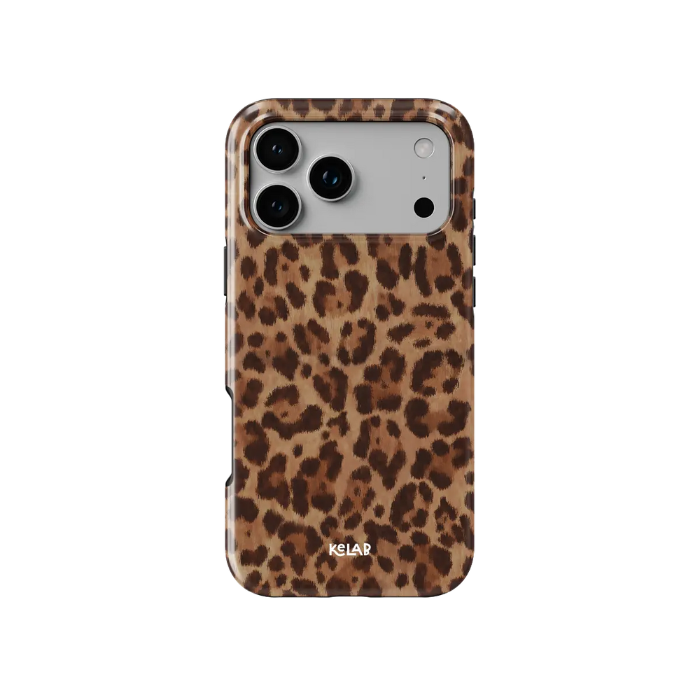 Golden Safari | Brown Toffee Cheetah Print iPhone Case