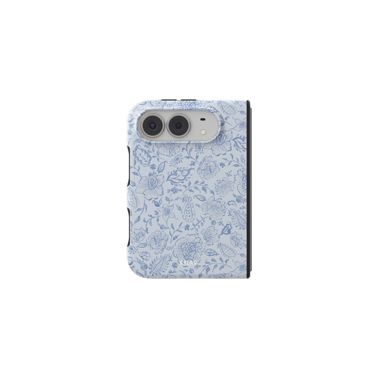Blue Willow | Dusty Blue Toile Paisley Floral iPhone Case
