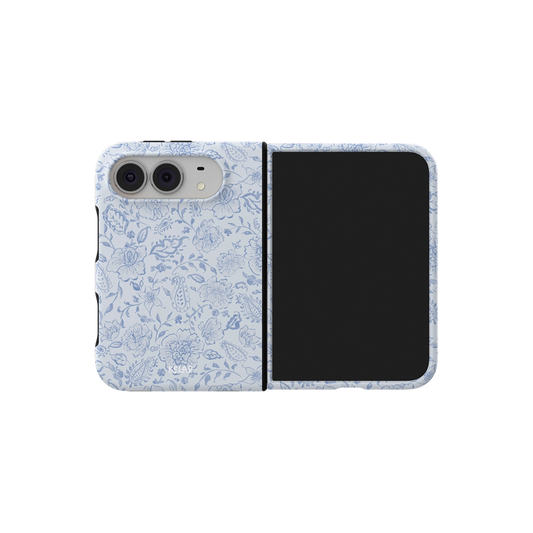 Blue Willow | Dusty Blue Toile Paisley Floral iPhone Case