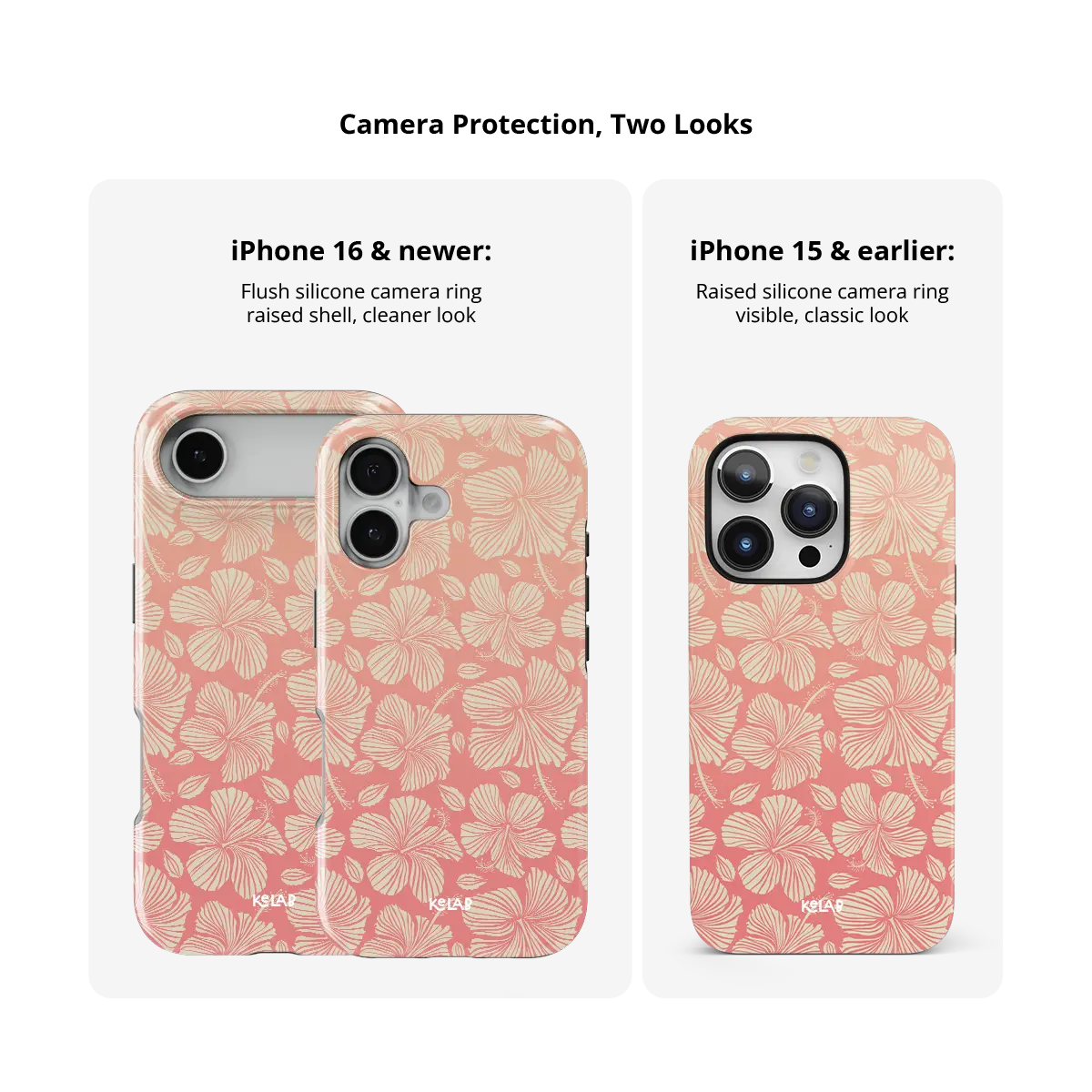 Papaya Glow iPhone case — Tough, raised camera bezel protection across iPhone models