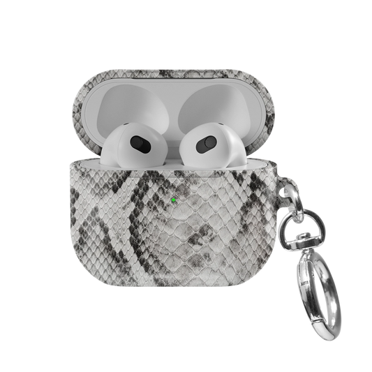 Smoke Scale | Grey Snakeskin AirPods Case
