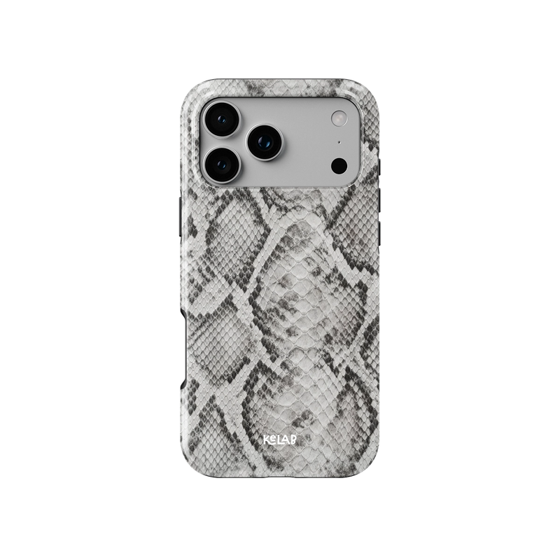 Smoke Scale | Grey Snakeskin iPhone Case