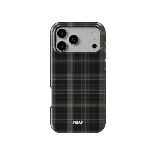 Midnight Tartan | Black Plaid iPhone Case