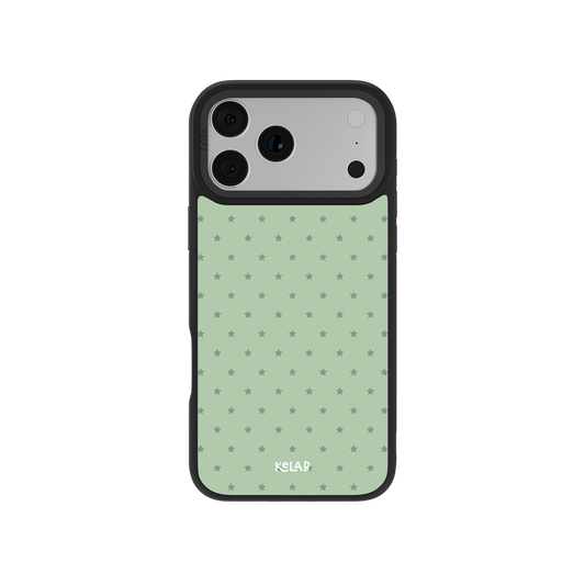 Thyme | Sage Green Star Print iPhone Case