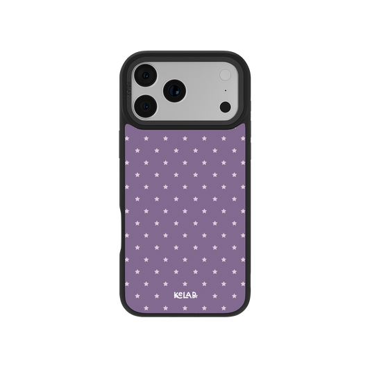 Iris | Lilac Purple Star Print iPhone Case