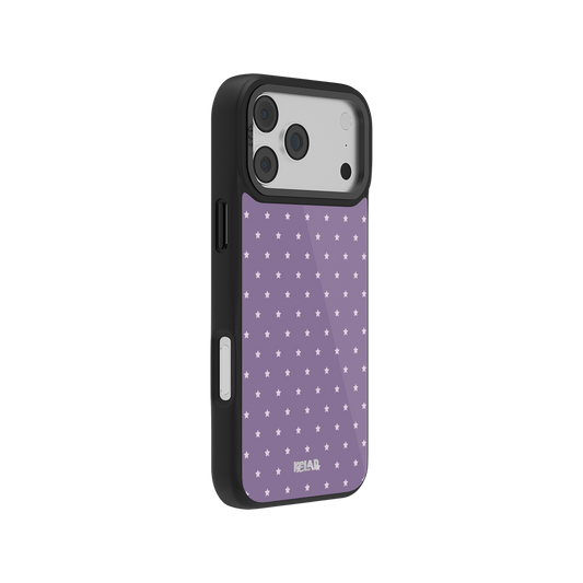 Iris | Lilac Purple Star Print iPhone Case