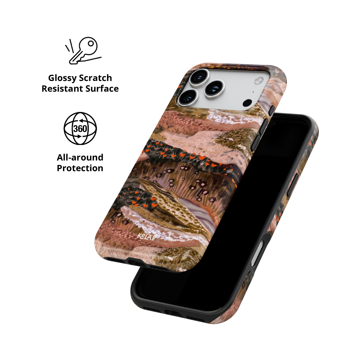 Wildmere | Terracotta Abstract Landscape iPhone Case