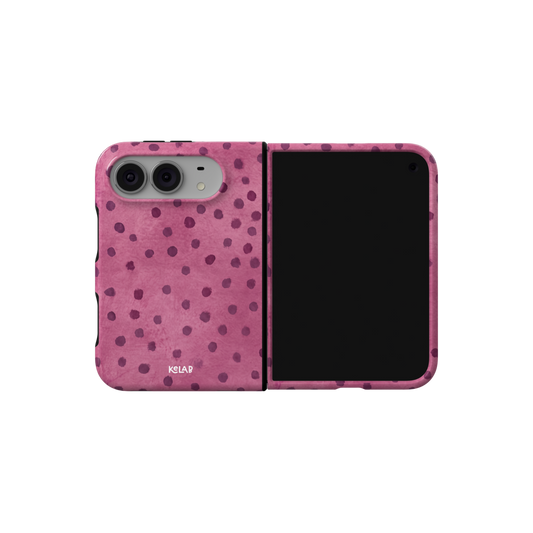 Rosehush | Pink Watercolor Polka Dot iPhone Case