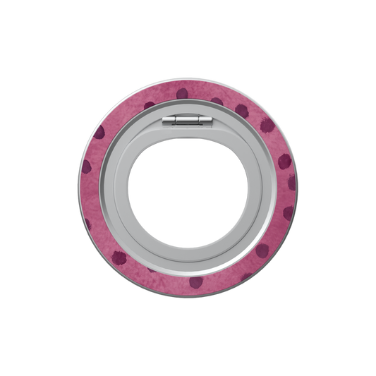 Rosehush | Pink Watercolor Polka Dot MagSafe Ring Stand