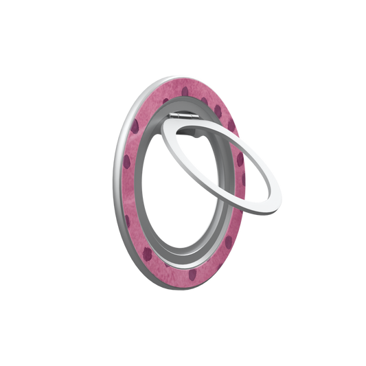 Rosehush | Pink Watercolor Polka Dot MagSafe Ring Stand