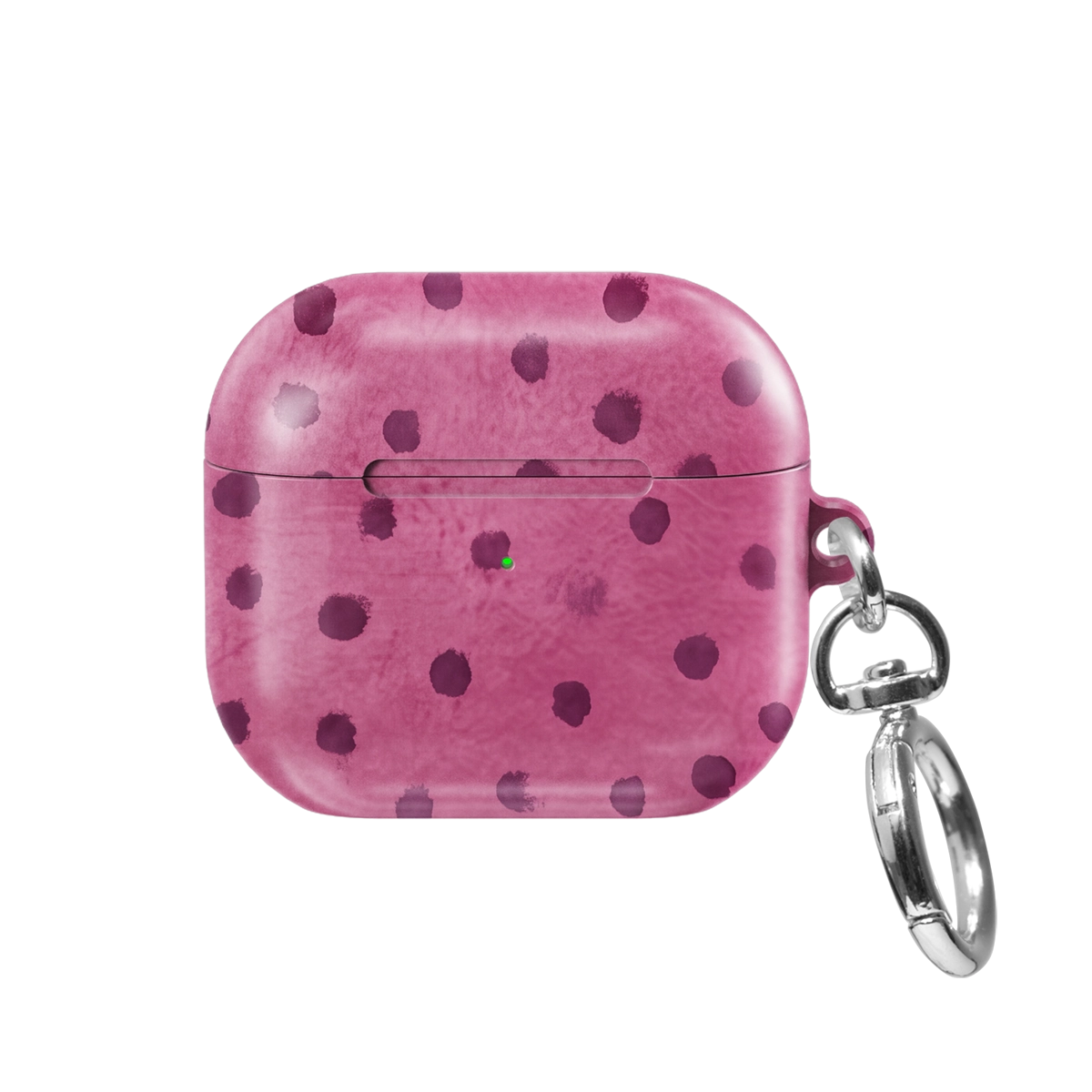 Rosehush | Pink Watercolor Polka Dot AirPods Case