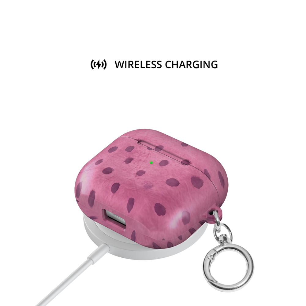 Rosehush | Pink Watercolor Polka Dot AirPods Case