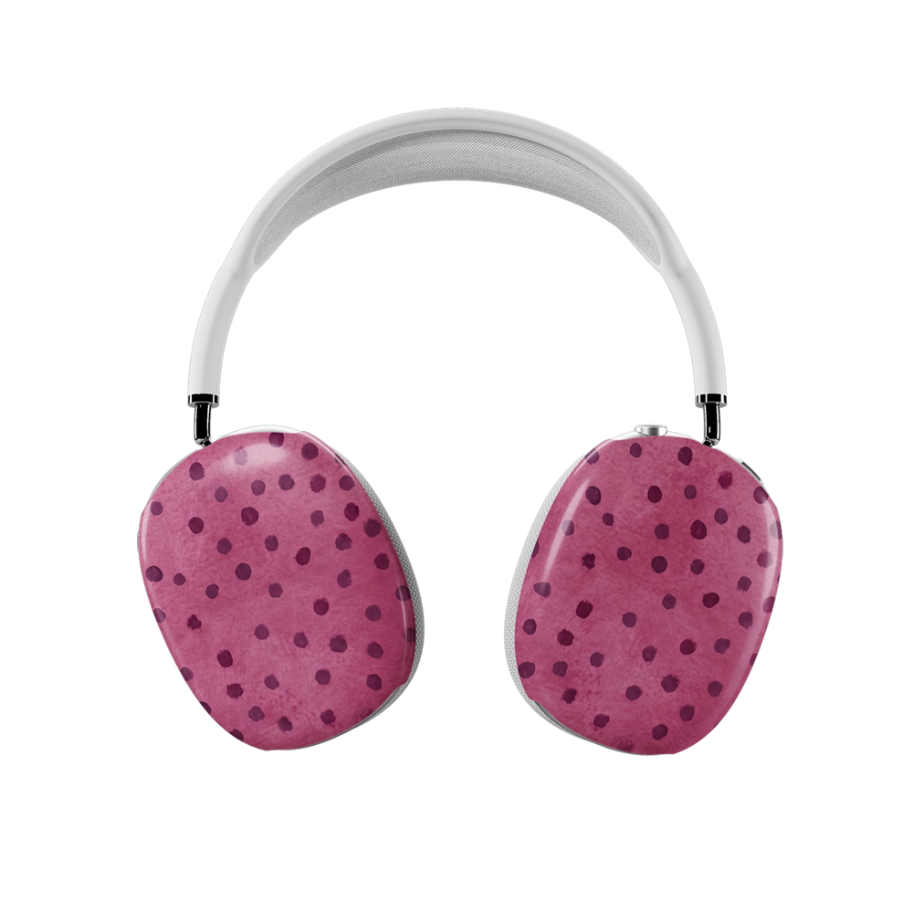 Rosehush | Pink Watercolor Polka Dot AirPods Max Case
