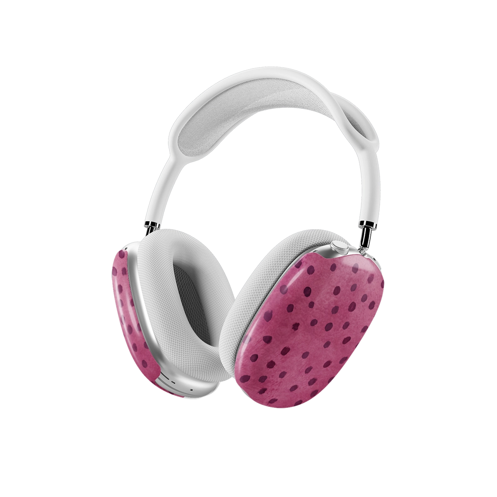 Rosehush | Pink Watercolor Polka Dot AirPods Max Case