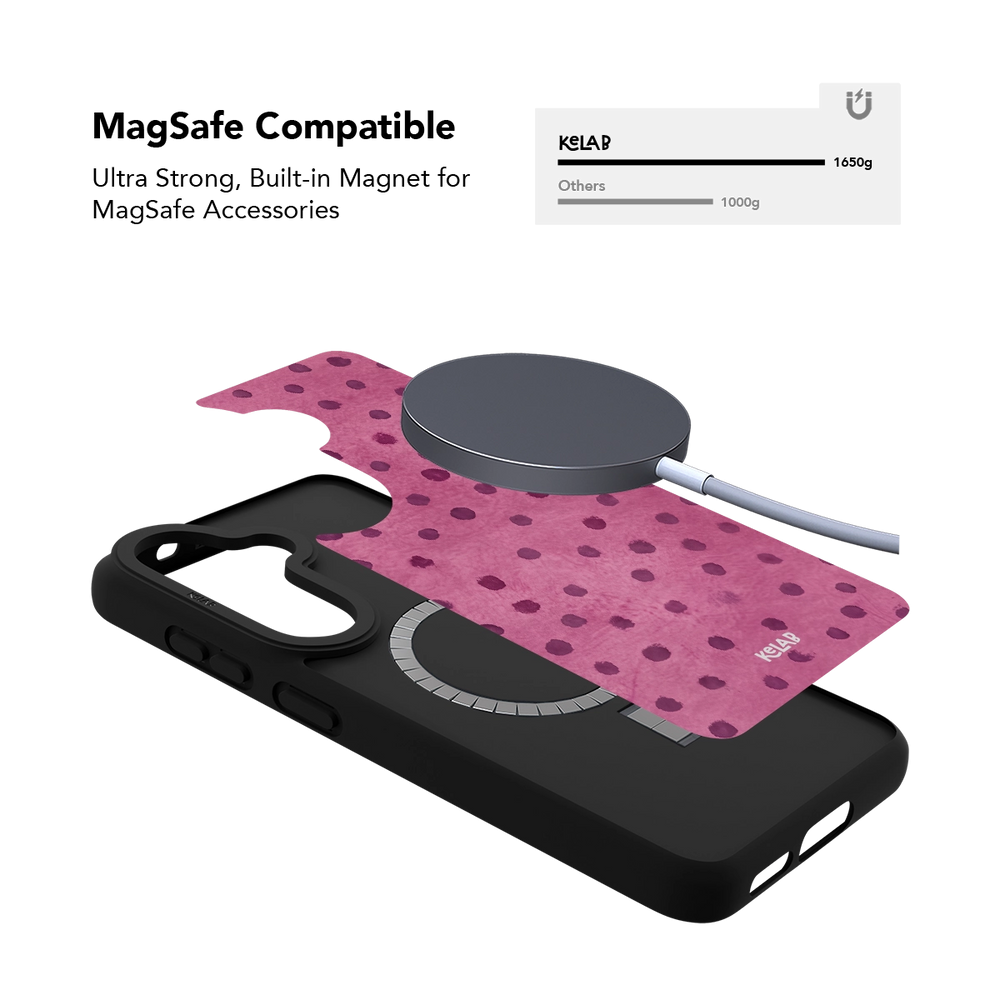 Rosehush | Pink Watercolor Polka Dot Samsung Case