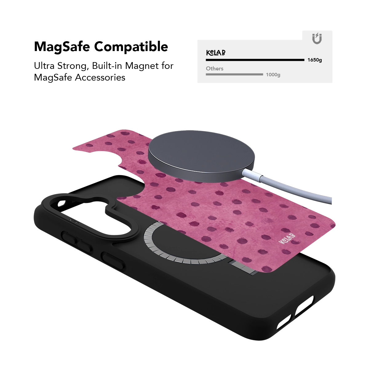 Rosehush | Pink Watercolor Polka Dot Samsung Case