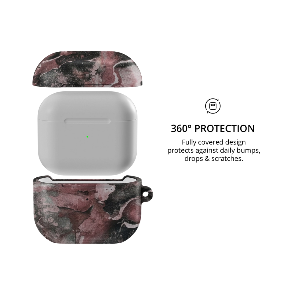 Smoke Mauve | Gray Mauve Marble AirPods Case