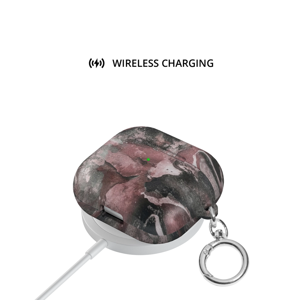 Smoke Mauve | Gray Mauve Marble AirPods Case