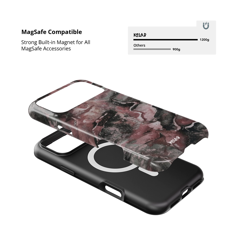 Smoke Mauve | Gray Mauve Marble iPhone Case