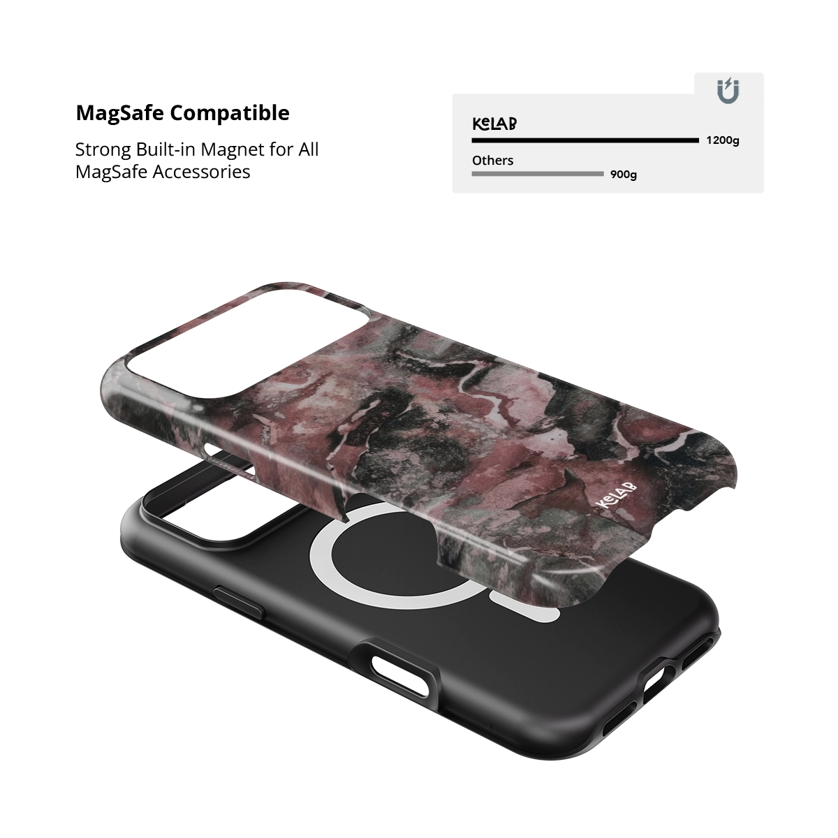 Smoke Mauve | Gray Mauve Marble iPhone Case