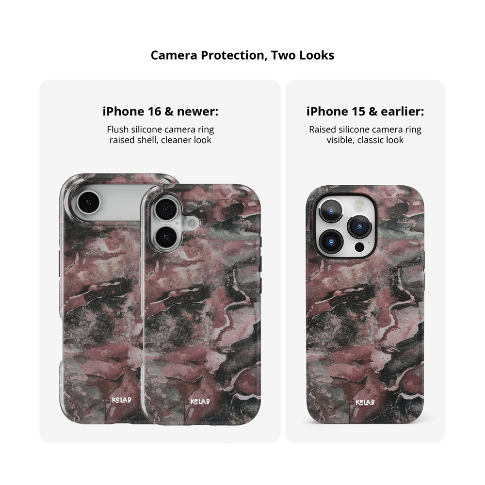 Smoke Mauve | Gray Mauve Marble iPhone Case