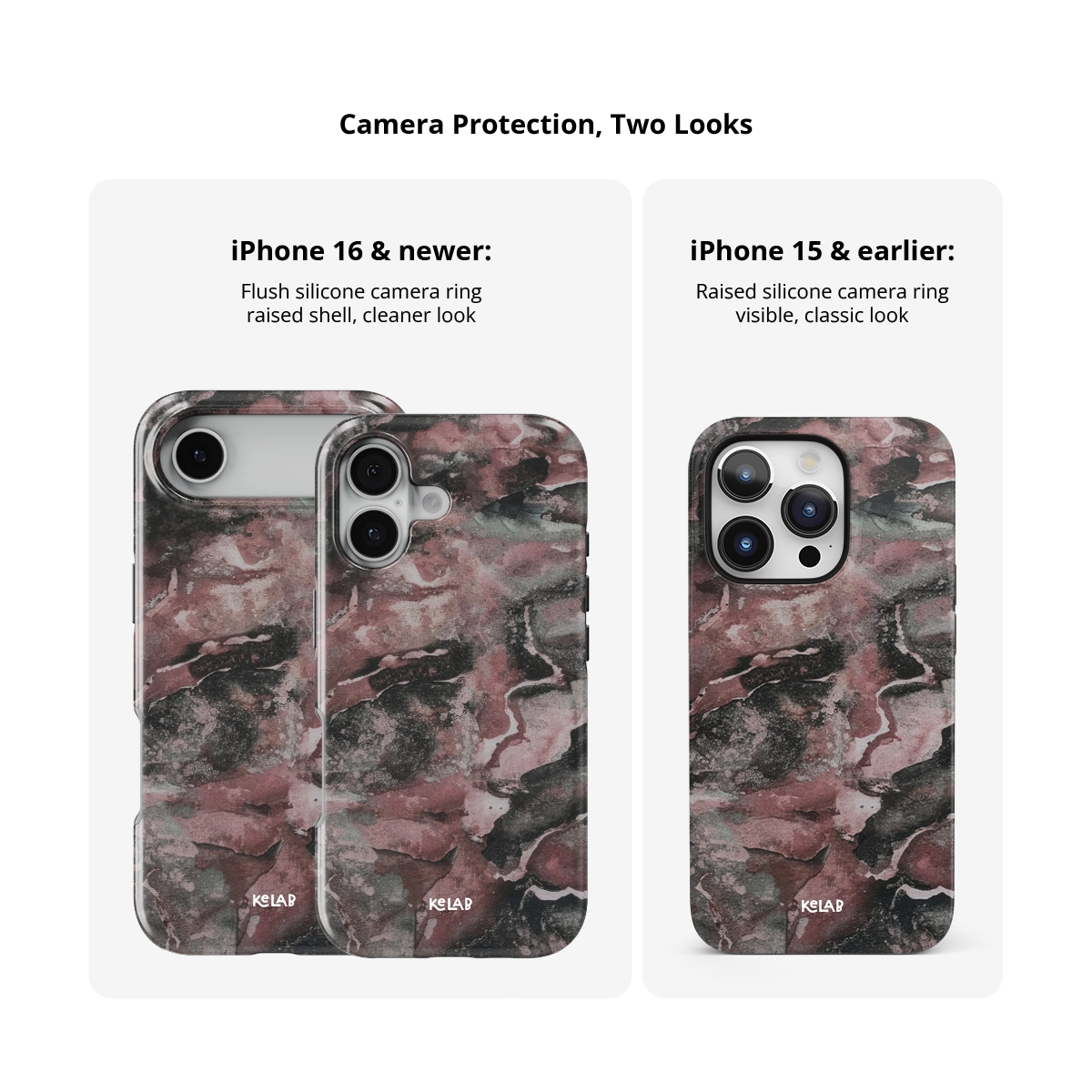 Smoke Mauve | Gray Mauve Marble iPhone Case