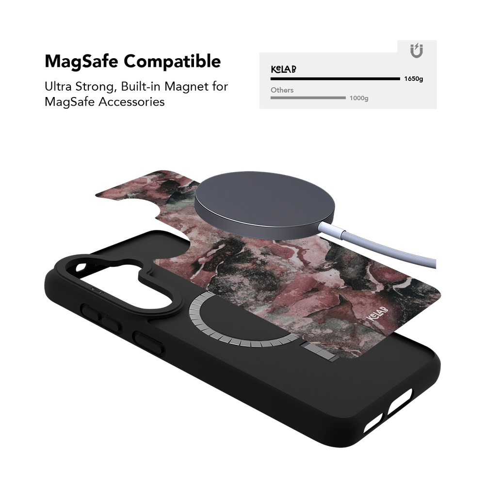 Smoke Mauve | Gray Mauve Marble Samsung Case