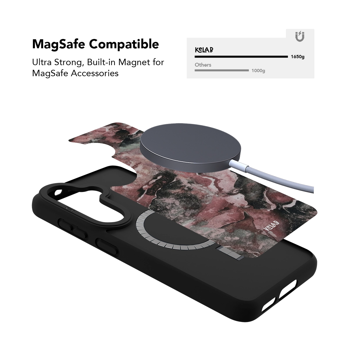Smoke Mauve | Gray Mauve Marble Samsung Case