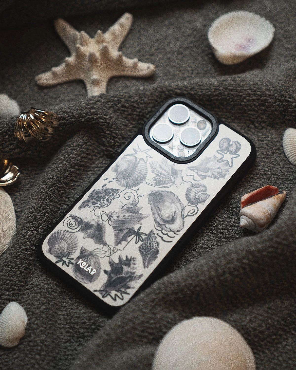 Seashell Sketch iPhone Case – styled look 4