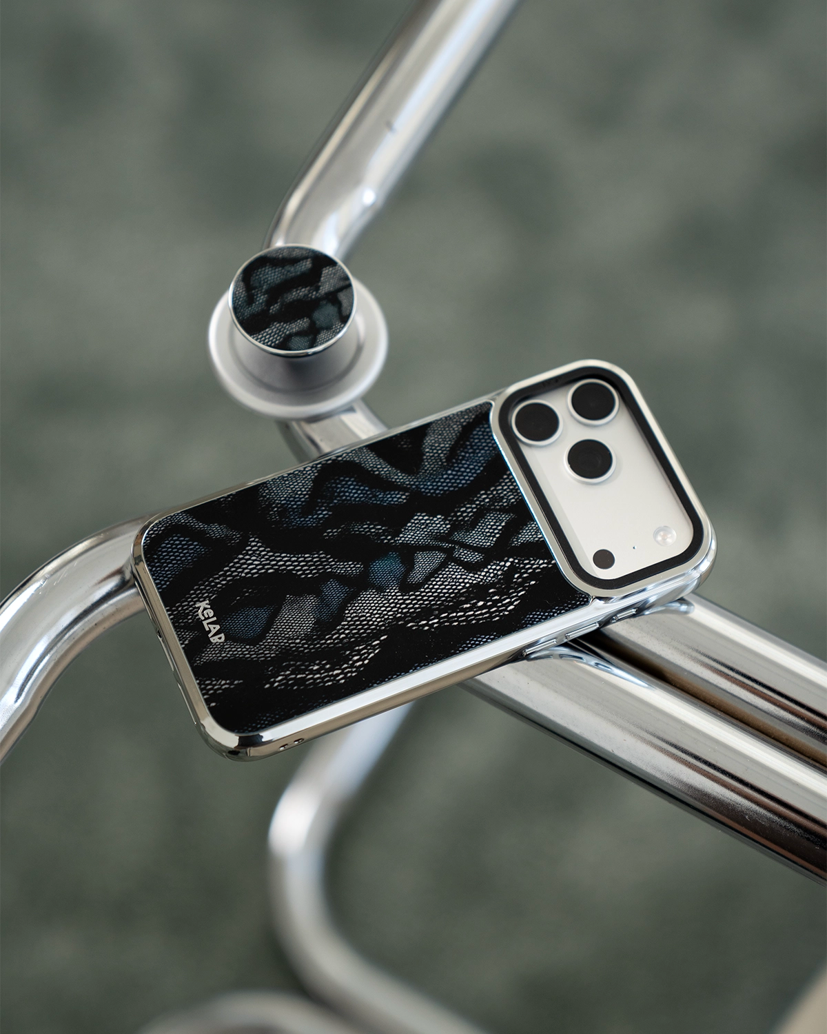 Viper Mesh | Teal Snakeskin iPhone Case