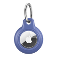 Blue AirTag Case - Waterproof Secure Holder with Key Ring. Stylish GPS accessory with full coverage and scratch-resistant silicone shell.