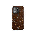 Cocoa Shard | Deep Brown Terrazzo Phone Case