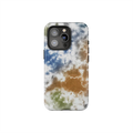 Indigo Soil | Brown-Blue Tie-Dye Phone Case